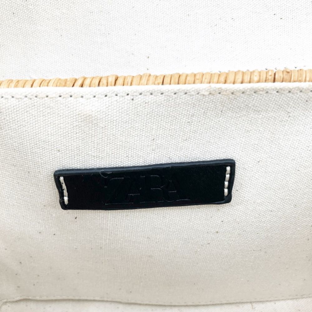 Zara Women's Brown Chain Woven Square Crossbody Bag Small - Picture 5 of 9